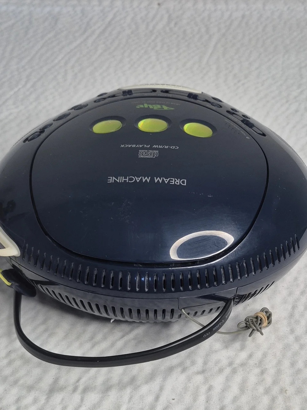 Sony Dream Machine ICF-CD831 Digital Alarm Clock Radio CD AM/FM Blue